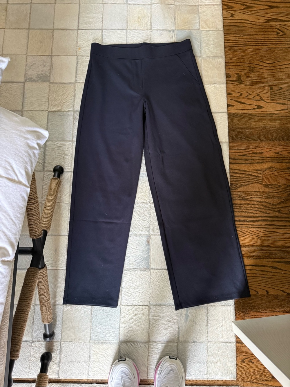 Quince Wide-Leg Pull-On Pants - Black